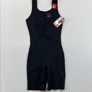 Skinnygirl Shaping Bodysuit Black Tank Thigh Slimmer NWT Small